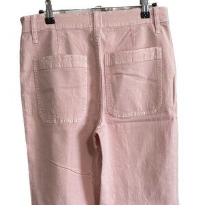 J Crew Pink Slim Wide Leg Cropped Pants - NWT
